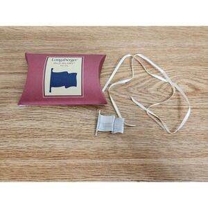 Longaberger 2001‎ "OLD GLORY" American Flag Basket Tie-On/Pin #77277 NIB